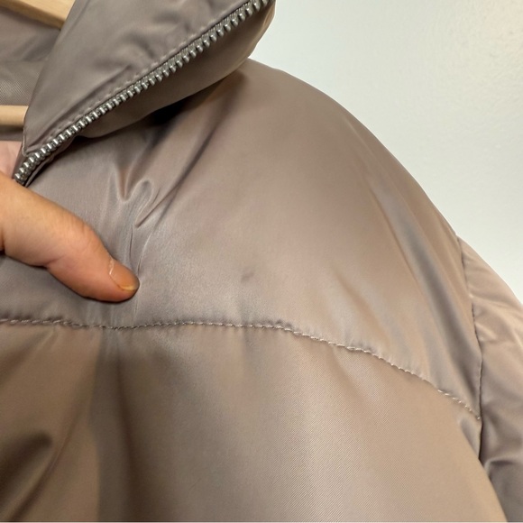 Abercrombie & Fitch Ultra Collection Taupe Chocolate Mousse Puffer Jacket medium - Picture 9 of 11